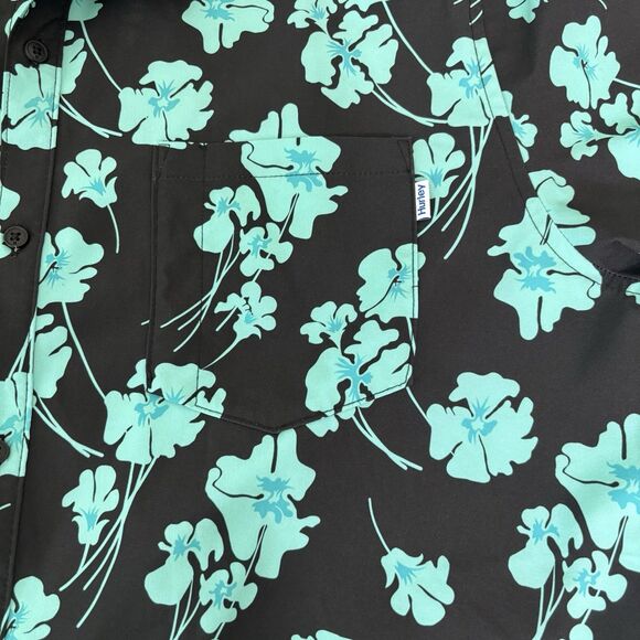 Hurley Men’s Size XXL Hawaiian Button Up Tropical Pattern Short Sleeve Shirt - Picture 2 of 10